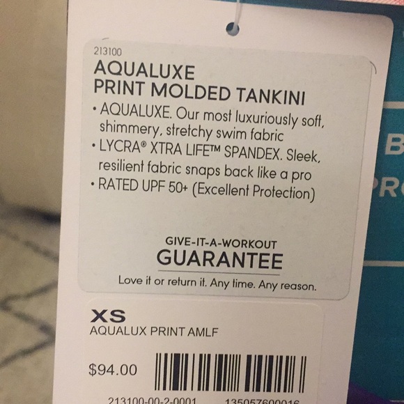 NWT Athleta Aqualuxe tankini and bottoms swim set - Picture 6 of 8